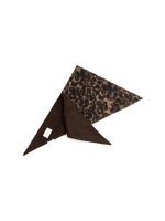 Yaya Satijnen keper stropdas 911191 Cocoa brown dessin