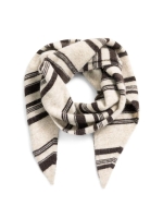 Yaya Gebreide grote driehoekige 99090 LIght beige dess