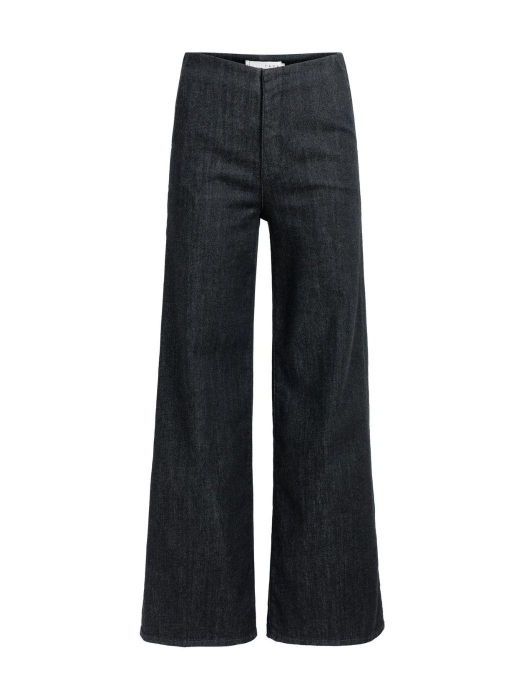 Yaya Hoge taille denim broek - L32 99037 Black denim