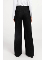 Yaya Hoge taille denim broek - L32 99037 Black denim