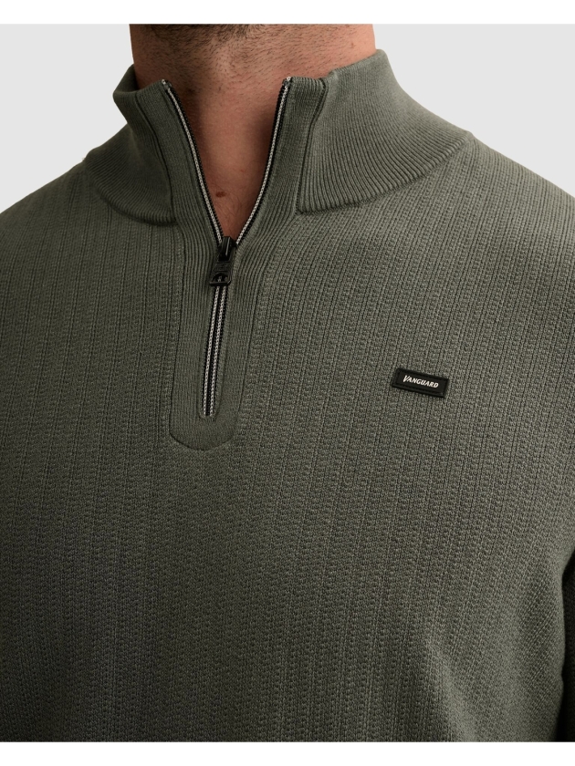 Vanguard Half zip collar gentleman's deal c 6026 Urban chic