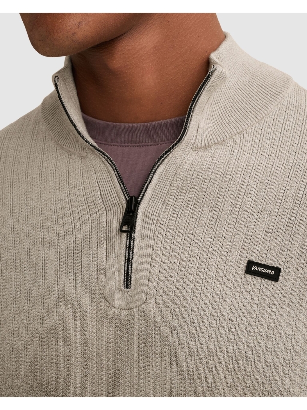 Vanguard Half zip collar gentleman's deal c 9104 Mourning dove