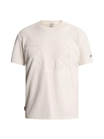 Cast Iron Short sleeve r-neck relaxed fit pe 7555 White down