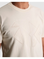 Cast Iron Short sleeve r-neck relaxed fit pe 7555 White down