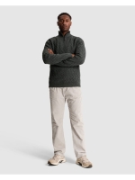 Cast Iron Half zip collar regular fit cotton 9076 Dark slate