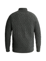 Cast Iron Half zip collar regular fit cotton 9076 Dark slate