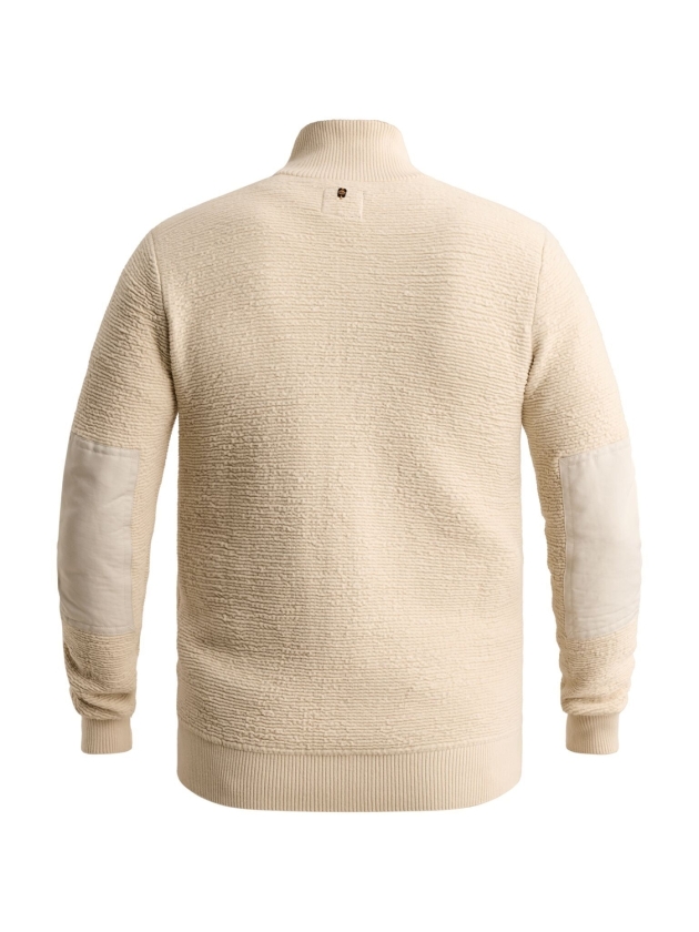 PME Legend Zip jacket texture yarn 7013 Bone white