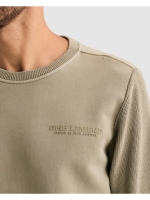 PME Legend Crewneck sweat knit combination 6412 Abbey stone