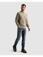 PME Legend Crewneck sweat knit combination 6412 Abbey stone