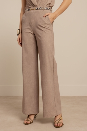 Studio Anneloes Lexie linen look trousers 2200 latte