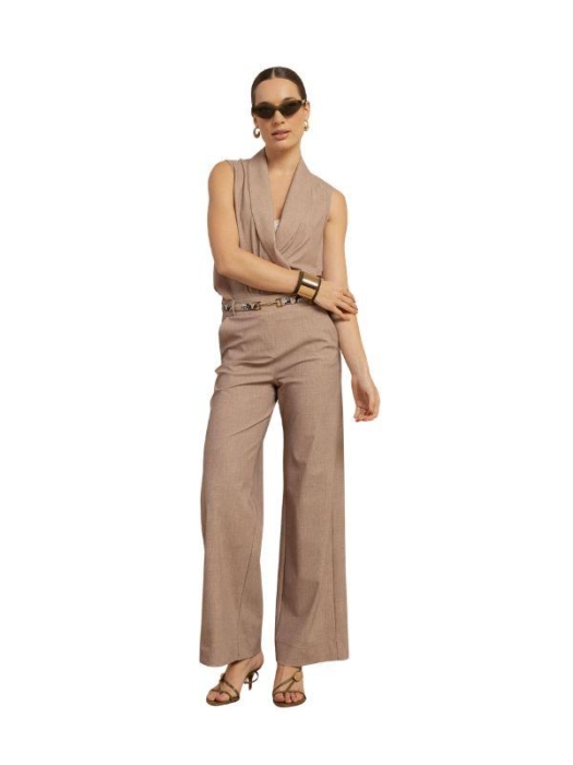 Studio Anneloes Lexie linen look trousers 2200 latte