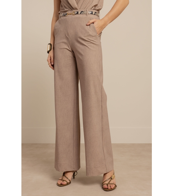 Studio Anneloes Lexie linen look trousers 2200 latte