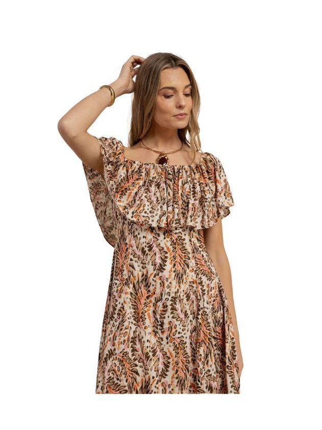 Studio Anneloes Froukje feather dress 9997 multi color