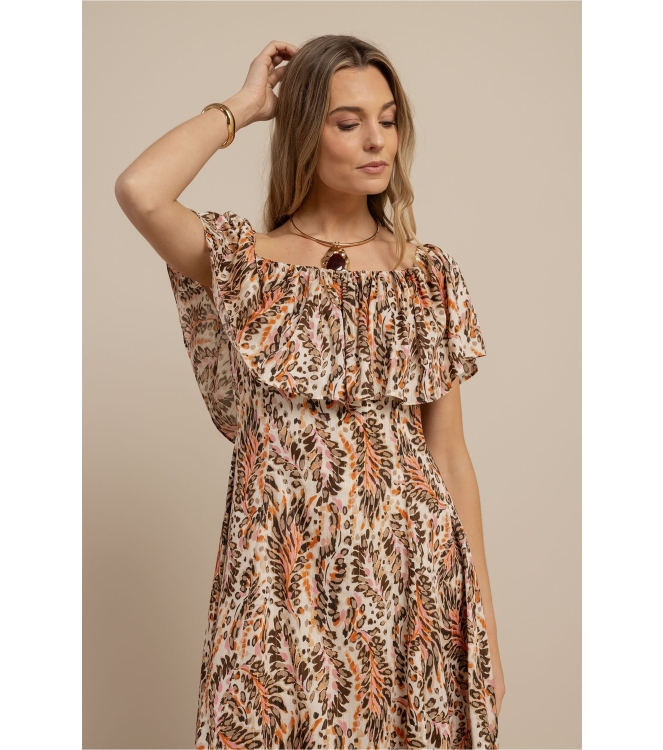 Studio Anneloes Froukje feather dress 9997 multi color