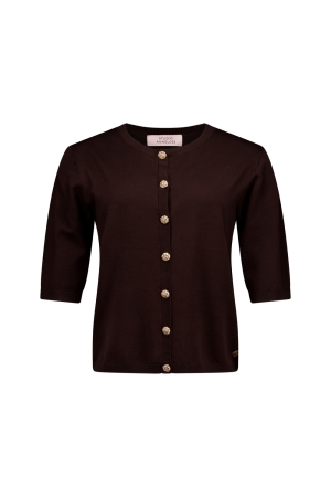Studio Anneloes Jerry sl cardigan 8700 espresso