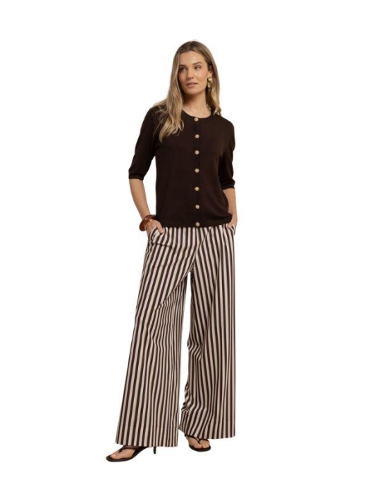 Studio Anneloes Jerry sl cardigan 8700 espresso