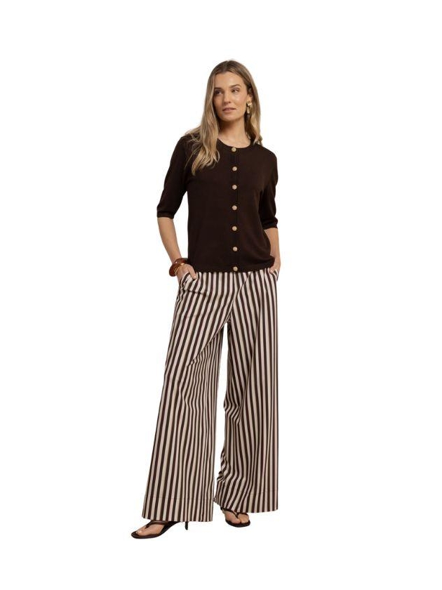 Studio Anneloes Jerry sl cardigan 8700 espresso