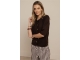 Studio Anneloes Jerry sl cardigan 8700 espresso