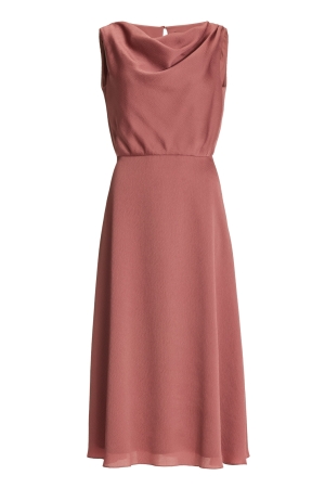 Swing Cocktailkleid aus Satin mit Wasserf 767 Blush rose