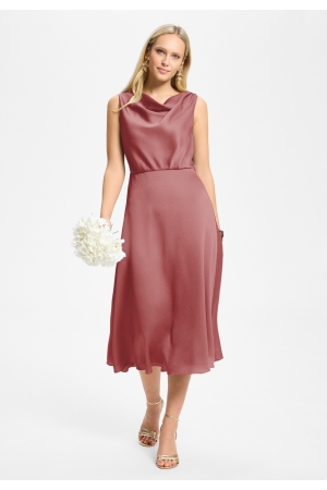 Swing Cocktailkleid aus Satin mit Wasserf 767 Blush rose
