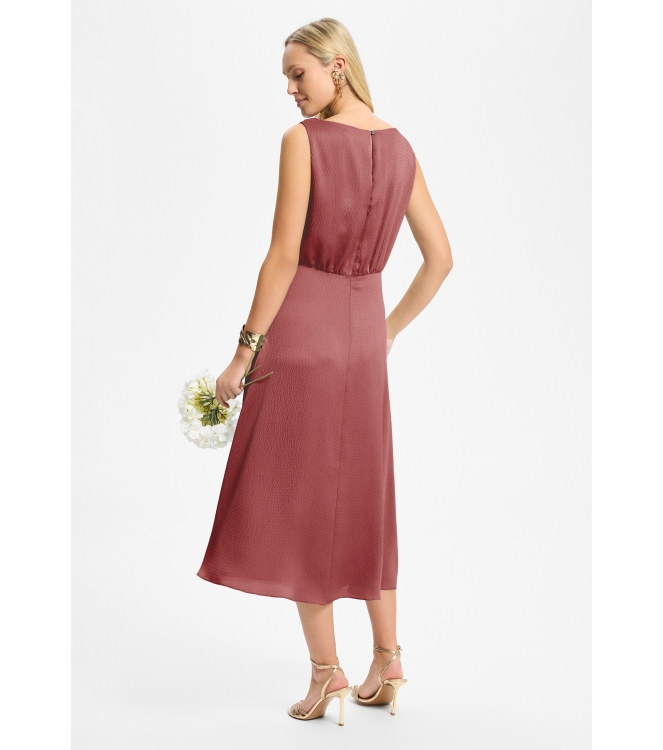 Swing Cocktailkleid aus Satin mit Wasserf 767 Blush rose