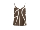 Yaya Singlet met print en V-hals 912161 Chocolate martini brown dess