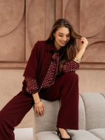 Co Woman ALISHA POLKA 65085 lb-burgundy multi