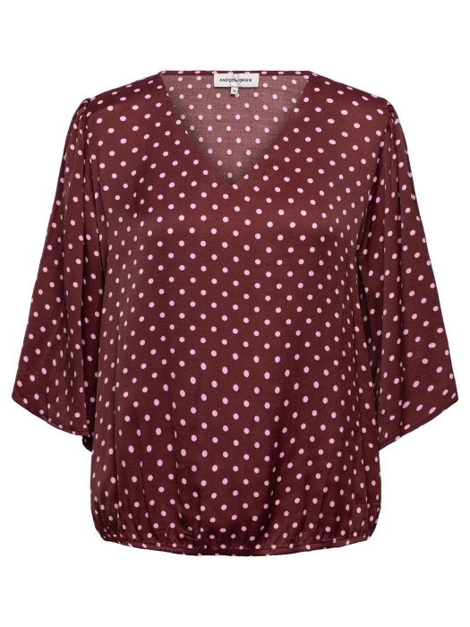 Co Woman ASTER POLKA 65085 lb-burgundy multi