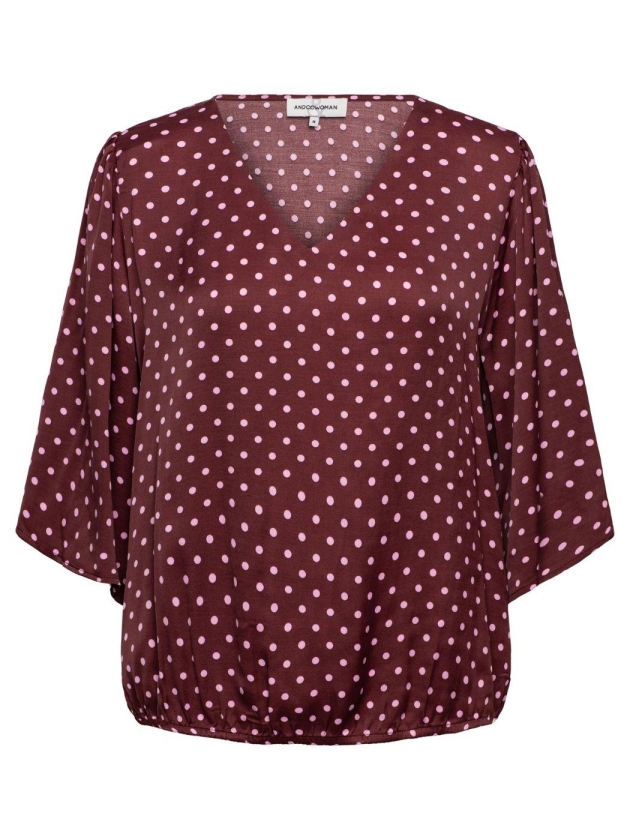 Co Woman ASTER POLKA 65085 lb-burgundy multi