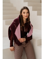 Co Woman BERBER 65085 lb-burgundy multi