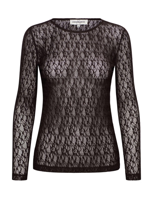 Co Woman TRIS LACE 65041 ed-dark chocolate