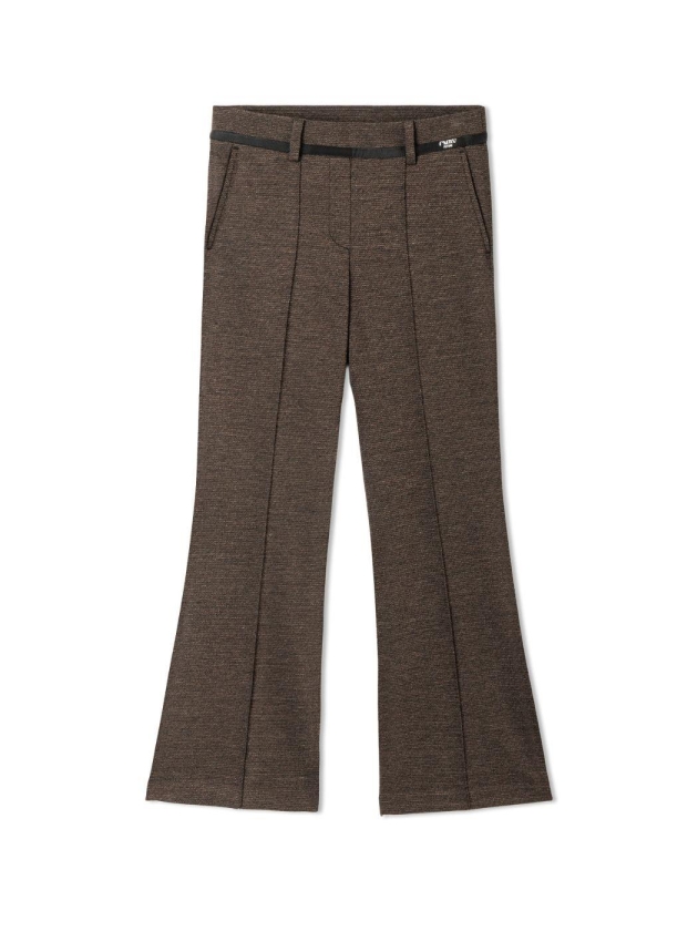 Cambio Francoise cropped 868 Micro tweed espresso/black