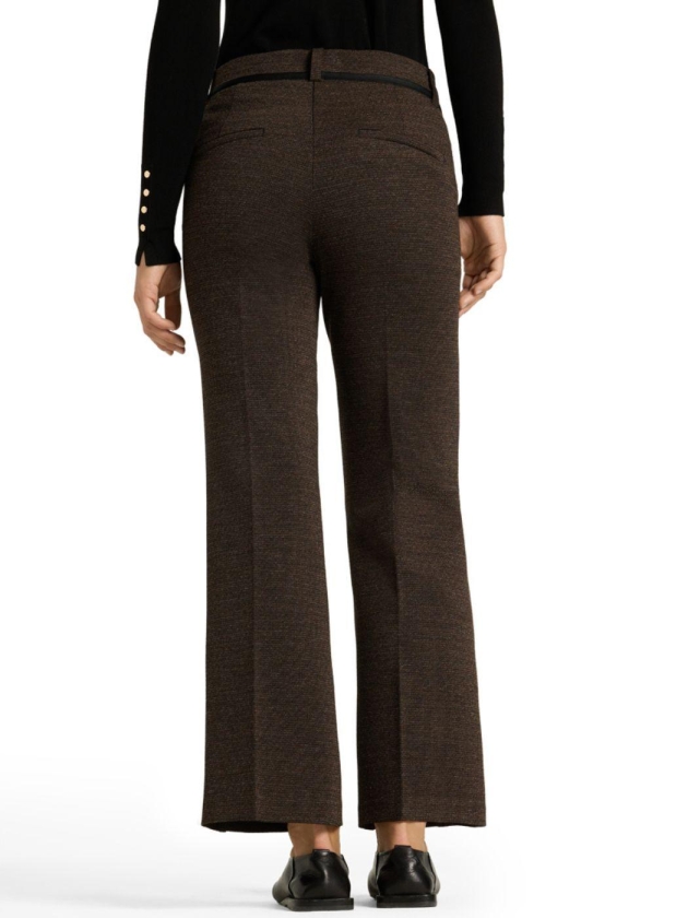 Cambio Francoise cropped 868 Micro tweed espresso/black