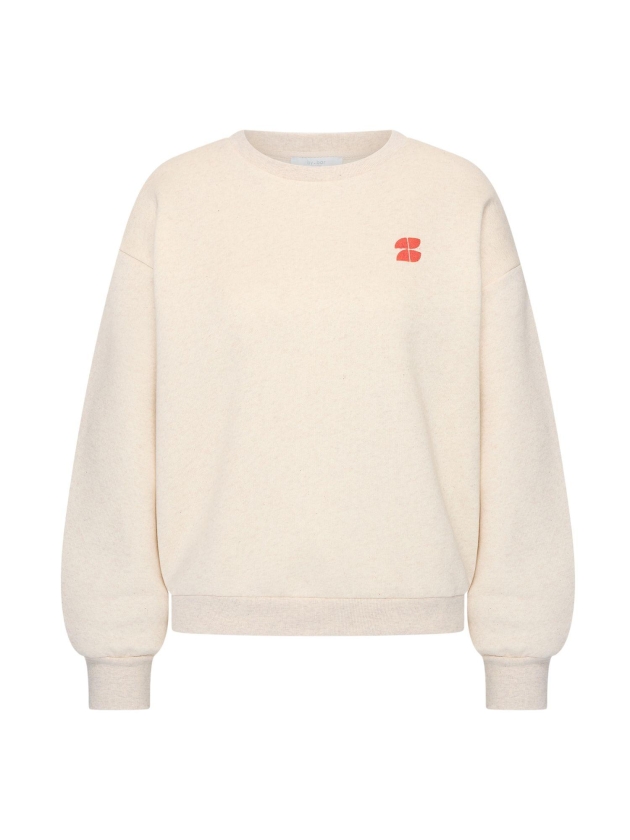 By-Bar Amsterdam lili coast melange sweater 826 oyster melee