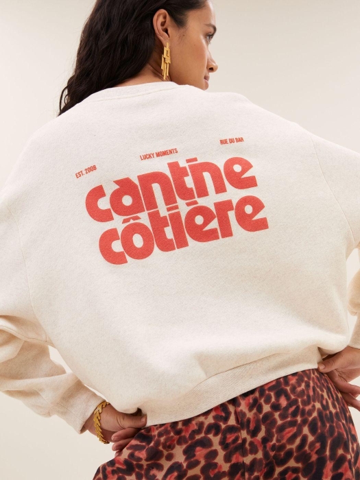 By-Bar Amsterdam lili coast melange sweater 826 oyster melee