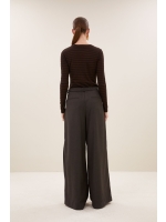 By-Bar Amsterdam basic ls melange stripe top 1722 coffee bean