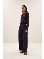 By-Bar Amsterdam leya big stripe top 1722 coffee bean