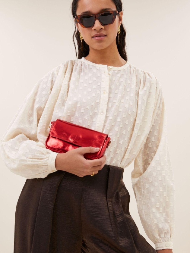 By-Bar Amsterdam nyka weave blouse 47 off white weave