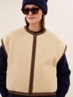 By-Bar Amsterdam gio sleeveless jacket 1705 hazel