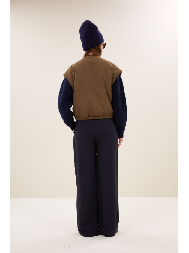 By-Bar Amsterdam gio sleeveless jacket 1705 hazel