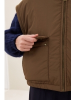 By-Bar Amsterdam gio sleeveless jacket 1705 hazel