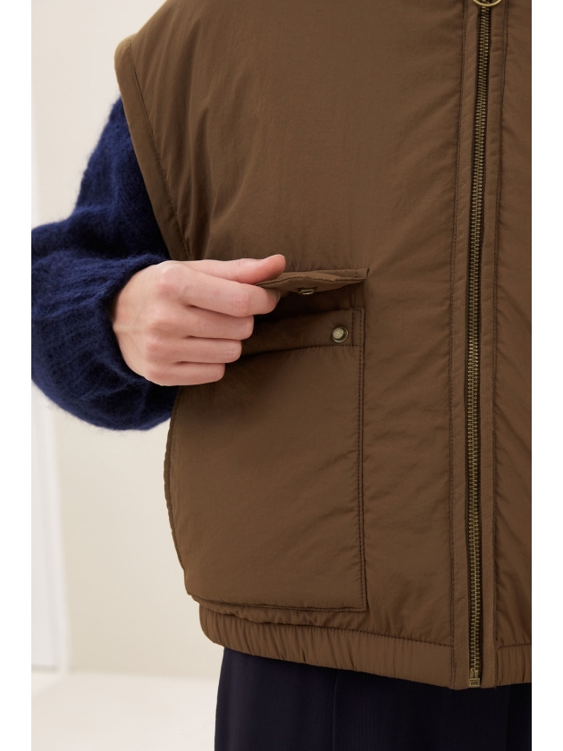By-Bar Amsterdam gio sleeveless jacket 1705 hazel