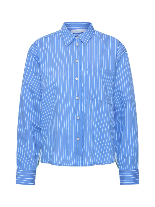 By-Bar Amsterdam lise stripe blouse 1634 azul blue stripe