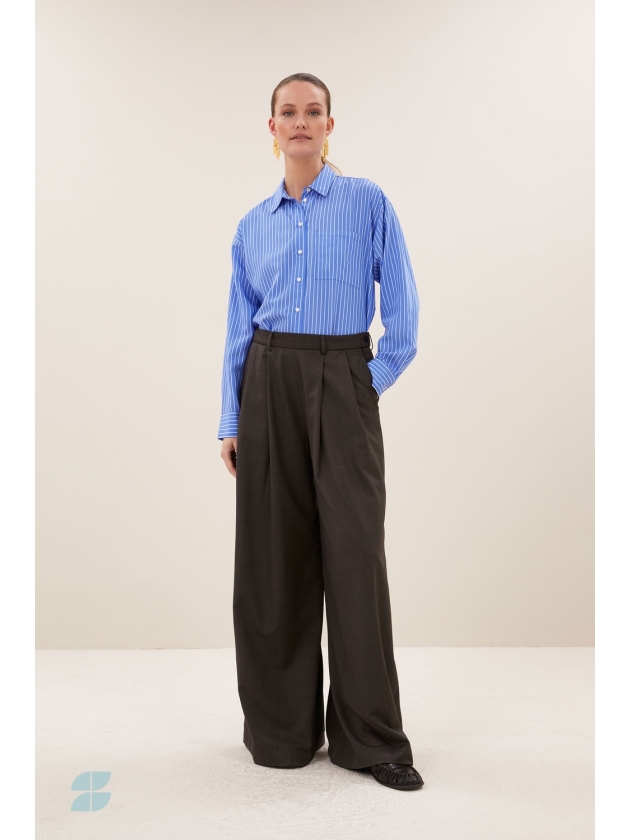 By-Bar Amsterdam lise stripe blouse 1634 azul blue stripe