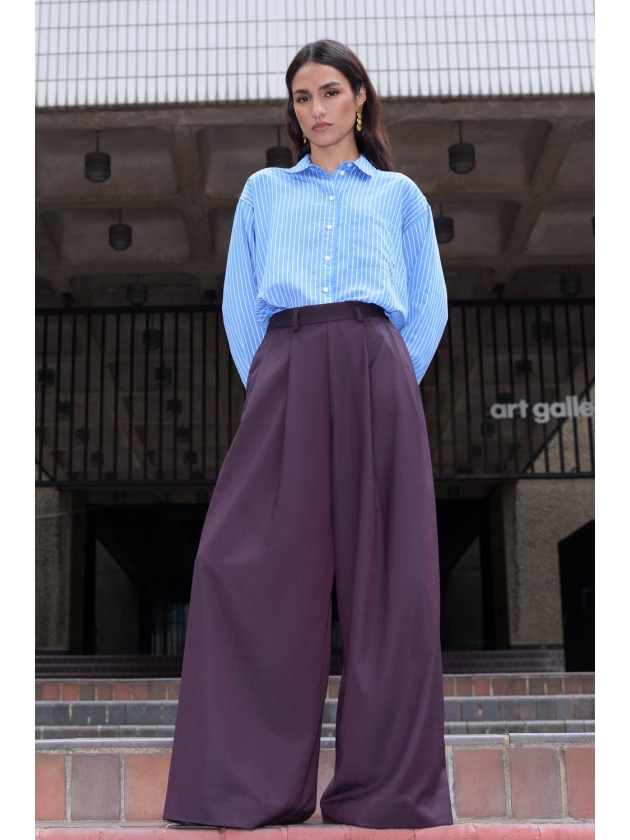 By-Bar Amsterdam lise stripe blouse 1634 azul blue stripe