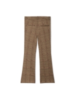 Cambio Fleur cropped 833 Check caramel/burgundy