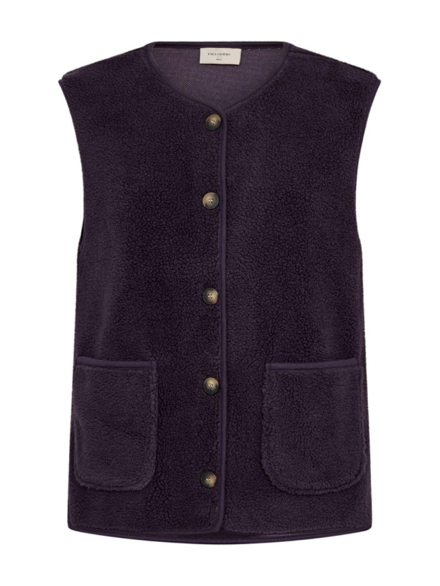Freequent FQTEDDY-WAISTCOAT Nightshade