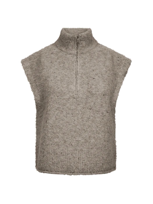 Freequent FQGRSNEMES-WAISTCOAT Moonbeam Melange