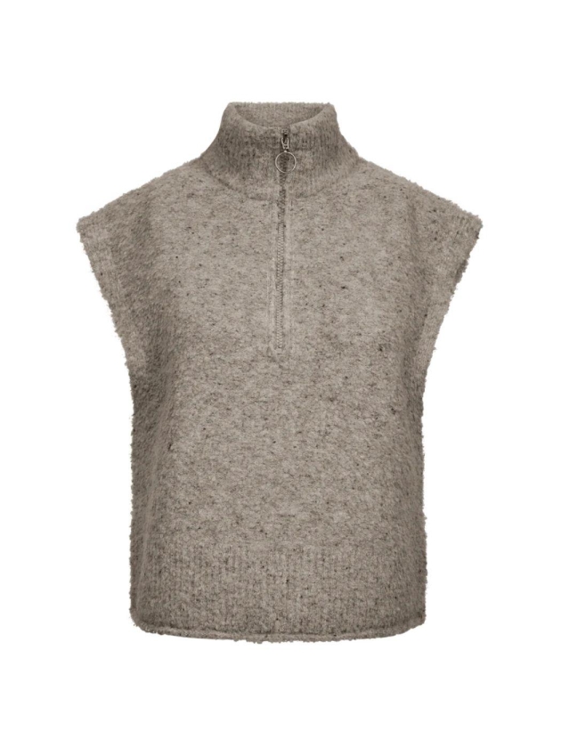 Freequent FQGRSNEMES-WAISTCOAT Moonbeam Melange