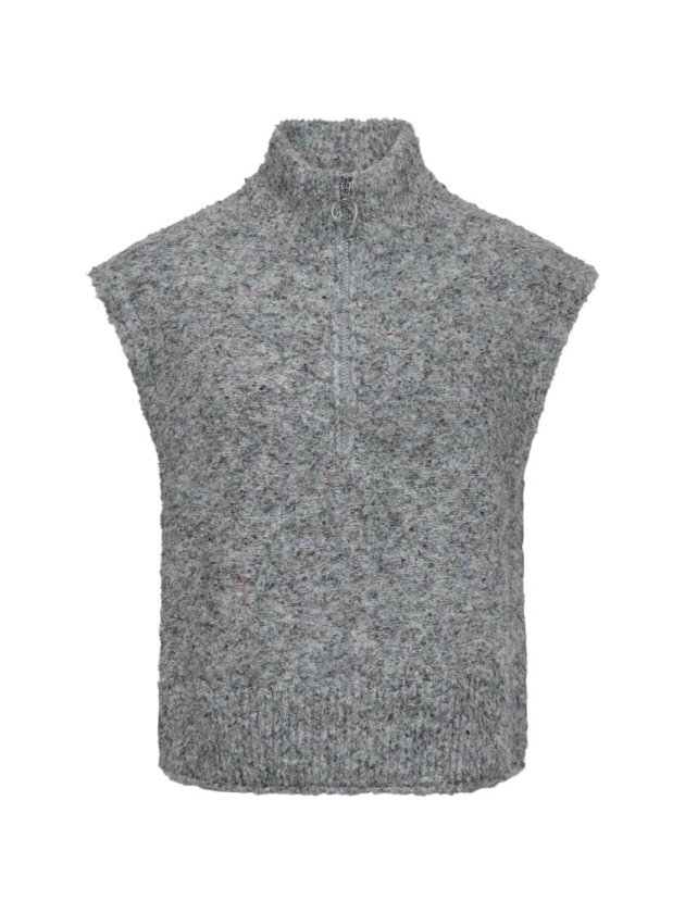 Freequent FQGRSNEMES-WAISTCOAT Dark Grey Melange